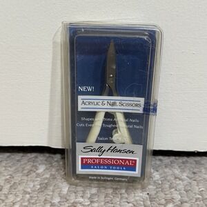Sally Hansen Acrylic & Nail Curved Scissors Professional Made in Germany New